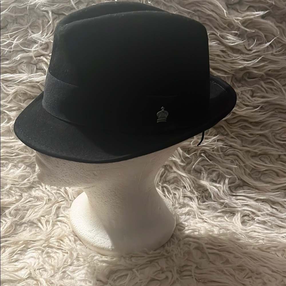 Classic Black Fedora Hat with Medium Brim